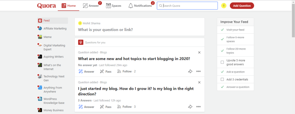 quora Social media