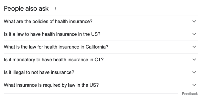 Insurance niches law