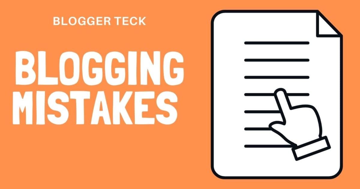 Blogging Mistakes
