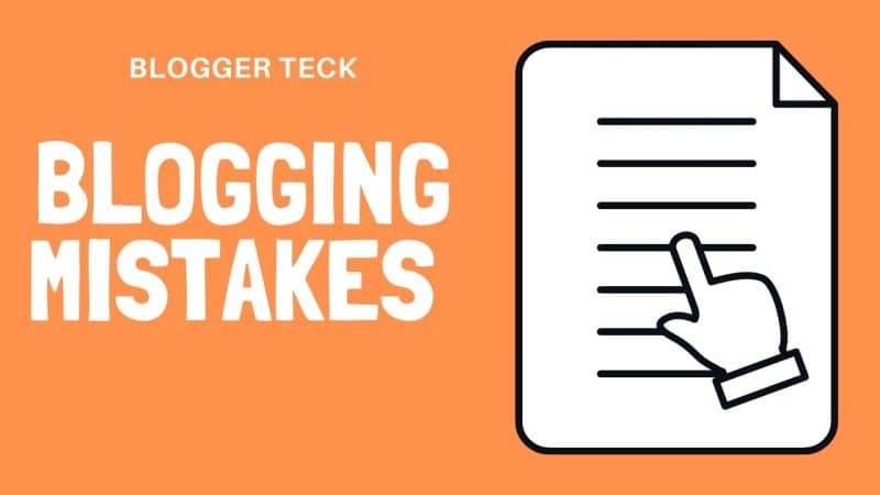 Blogging Mistakes